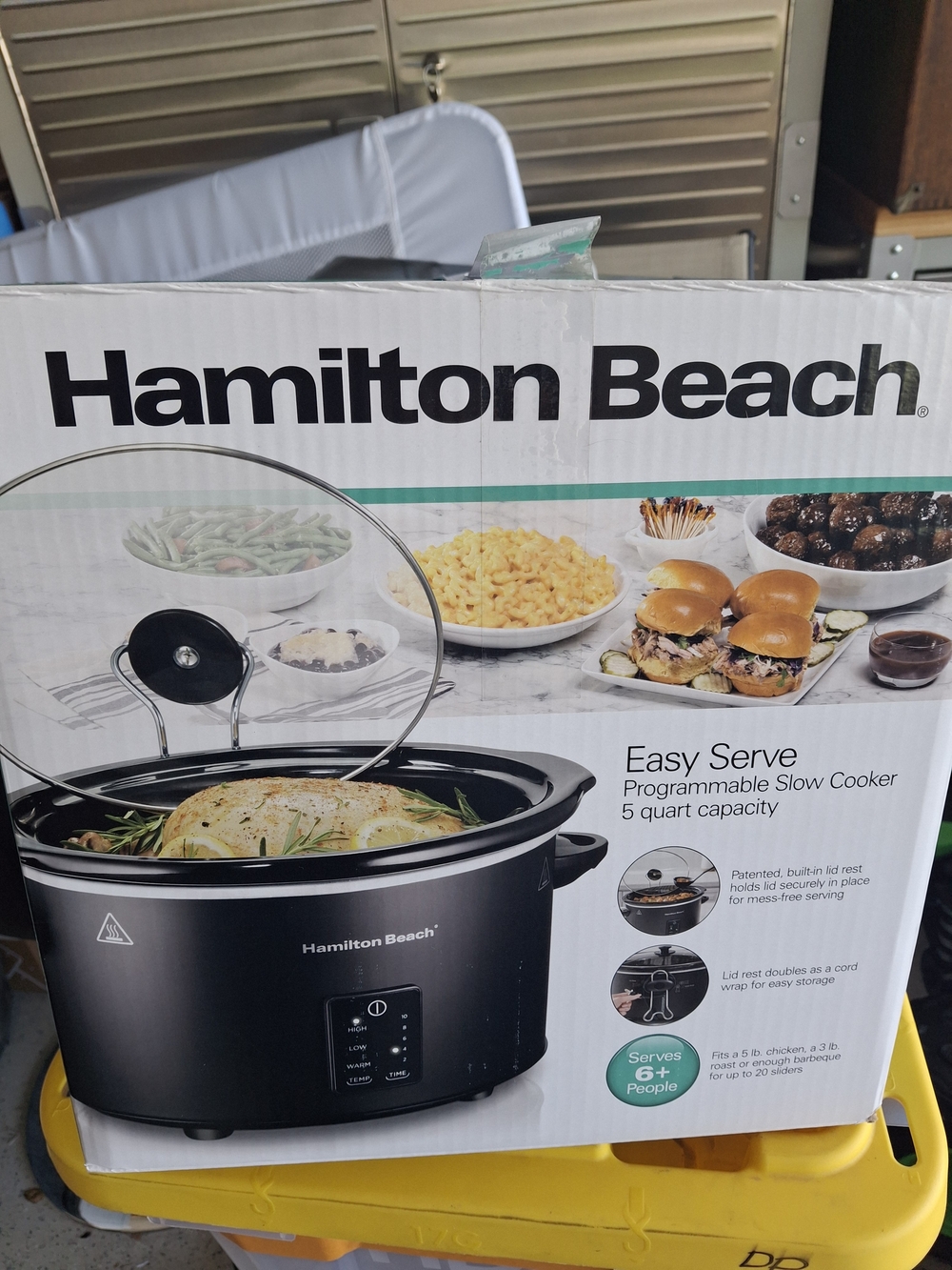 Hamilton Beach Easy Serve Programmable Slow Cooker - Black